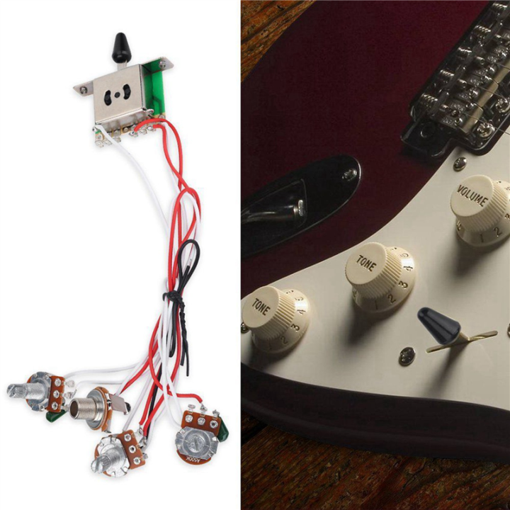 ARELENE%206%20Pieces%20Guitar%20String%20Tuning%20Key%20Pegs/%20Knobs%20with%20Pots%20for%20Strat%20Guitar%20PreWired%201%20Volume%202%20Tone%20Control%20-%20Image%206