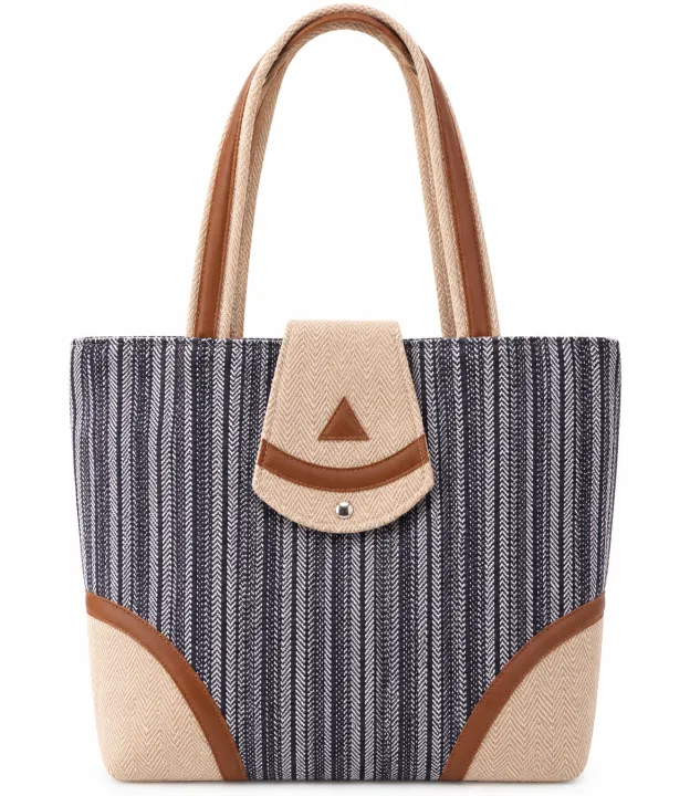 Handmade%20Cotton%20&%20Faux%20Leather%20Women's%20Shoulder%20Bag%20with%20Zipper%20&%204%20Compartments%20-%20Made%20in%20Nepal%20-%20Image%202