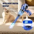 Integrated Handheld 120W High Suction Car Vacuum Cleaner LCD Display 4500Pa High Power Wireless Vacuum Cleaner Dust Removal Dual Use Cordless Vacuum Cleaner Household Use. 