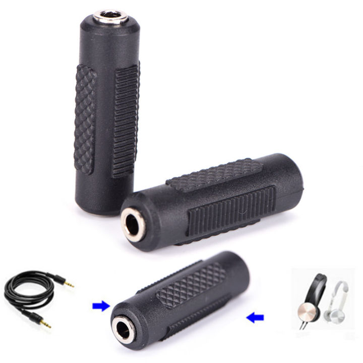 stereo 3.5mm aux female to female audio converter coupler adapters connector Gonghpng