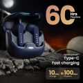 Boult Audio Z40 True Wireless in Ear Earbuds with 60H Playtime, Zen™ ENC Mic, Low Latency Gaming, Type-C Fast Charging, Made in India, 10mm Rich Bass Drivers, IPX5, Bluetooth 5.3 Ear Buds TWS (Blue). 