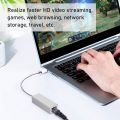 USB C to RJ45 Ethernet LAN Network Adapter For MacBook Pro/Air, Dell XPS & More (Streaming Large Video Files, Downloading A Software Through Wired). 