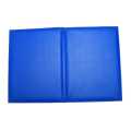 Blue PU Leather Plain Design College File Folder A4. 