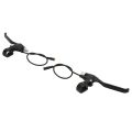 1 Pair Durable Aluminum Alloy Electric Bike Brake Lever Waterproof Plug Black Bicycle Brake Handle 3 Pin Brake Handle Mountain Bike. 