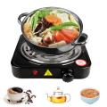 Electric Stove, 1000W Household Electric Single Burner Cooktop, Portable Hot Plate Cooktop, Alloy Coil Burner for Coffee Tea Home Office(US standard 110V). 