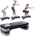 Fitness Exercise Step 3 level steppers for exercise workout Exercise stepper for home Home gym step aerobic stepper. Adjustable multi level Platform (Color Assorted). 