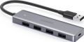 UGREEN 4-Port USB 3.0 Hub + Powered by Micro USB, Metal Plated Shell, Ultra Slim. 