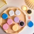 Foldable Pretty Small Round Comb Mini Makeup Mirror Multifunctional Hair Care Air Cushion Brushes Scalp Massage Styling Tools. 