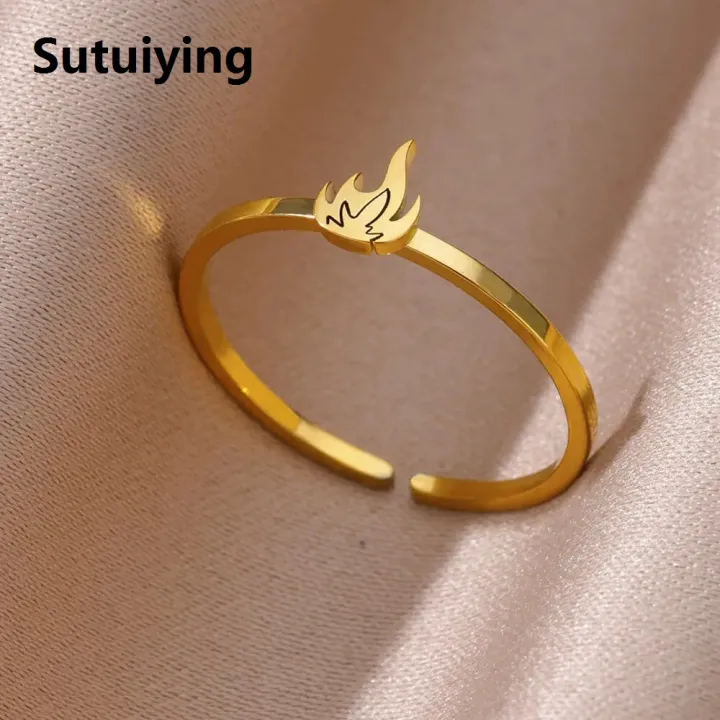 Sutuiying%20Stainless%20Steel%20Rings%20for%20Women%20Jewelry%20Accessories%20Simple%20Vintage%20Decoration%20Moon%20Sun%20Star%20Heart%20Flame%20Cross%20Adjustable%20Ring%20-%20Image%204