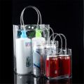 New PVC Clear Tote Bag Transparent Waterproof Shopping Bags with Handle Storage Bag Cosmetic Plastic Bags. 