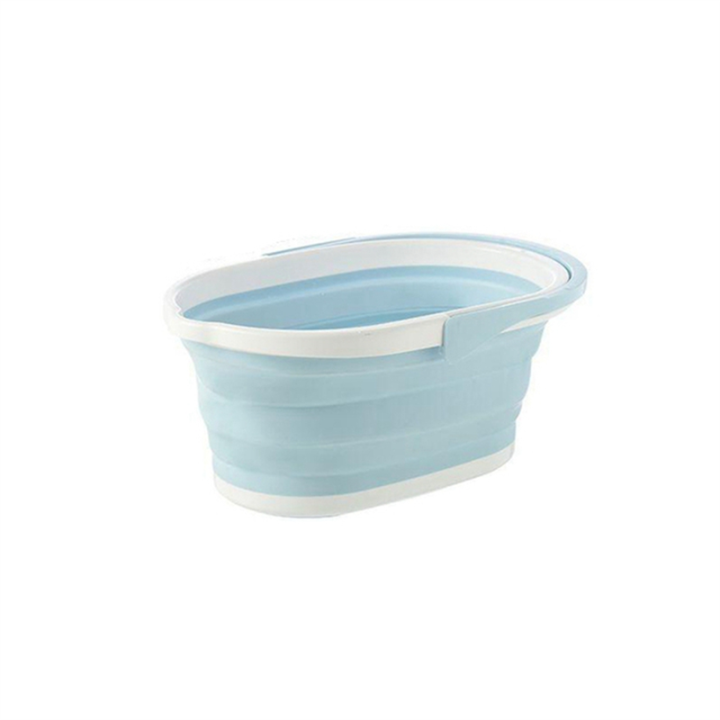 1 Piece Blue Outdoor Cleaning Plastic Bucket Clothing Storage Bucket Debris Sorting Accessories