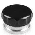 (GGBR) 2.5 Inch Aluminum Alloy Weld Billet on Filler Neck and Cap Oil Fuel Water Tank Black. 