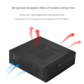 M06 Mini Desktop Case MINI-ITX PC Chassis Versatile and Efficient Industrial Control Case with Telescopic Foot Stand Easy Install. 