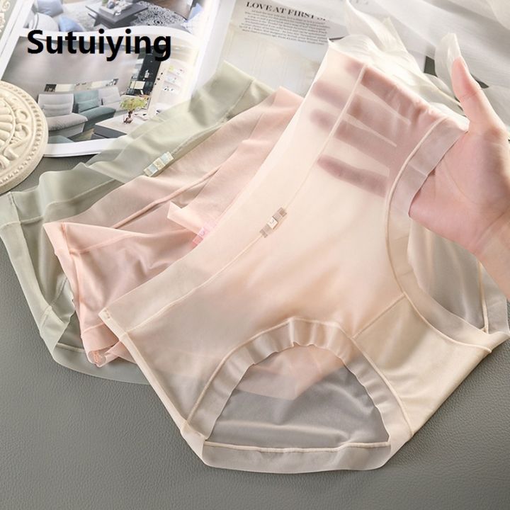 Sutuiying%201Pc%20Women%20Panties%20Quick%20Drying%20Briefs%20Seamless%20Underwear%20Solid%20Silky%20Female%20Soft%20Underpants%20Summer%20Cool%20Panties%20Lingerie%20BRYT%20-%20Image%204