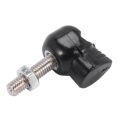 NAMUNY 4 Pair Motorcycle Skull Number Plate Frame Screws Fitting Screw Black. 