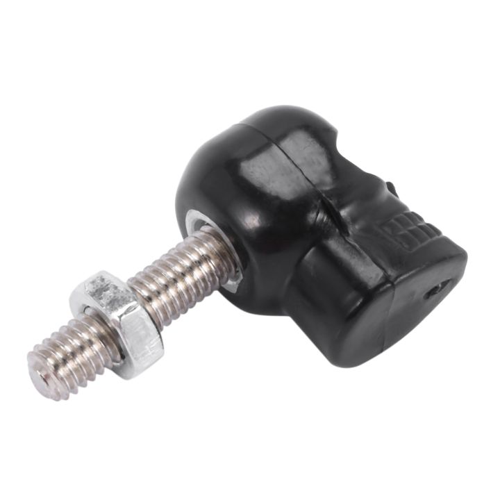 NAMUNY%204%20Pair%20Motorcycle%20Skull%20Number%20Plate%20Frame%20Screws%20Fitting%20Screw%20Black%20-%20Image%206