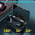 M10 TWS Bluetooth 5.3 Headphones 3500mAh Charging Box Wireless Earphones With Mic 9D Stereo Sports Waterproof Earbuds Headset. 