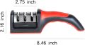 Manual Knife Sharpener 3-Stage Knife Sharpening Tool Professional | 3 Level Manual Knife Sharpening Tool. 