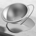 NAMUNY Raised Cat Dish Stainless Steel Dog Food Container Pet Feeding Accessories Large Lifted Cat Bowl with Stable Base. 