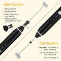 Milk Frother Handheld for Coffee, Electric Hand Foamer Blender for Drink Mixer Electric Milk frother with Double Whisks, USB Rechargeable Electric Foam Maker, for Coffee, Latte, Cappuccino, Egg Whipping. 