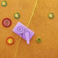 Practical Purple Plastic Durable Flower Wave Shape Paper Craft Quilled Paper Crimper Machine DIY Art Tool Crimping Paper Craft. 