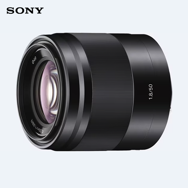 Sony Mirrorless Camera Lens APS-C E 50 mm F1.8 OSS SEL50F18 