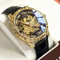 AOKULASIC brand fashionable business automatic mechanical men's watch. 