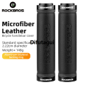Difutagui ROCKBROS MTB Road Bike Handlebar Grips Microfiber Leather Dustproof Aluminum Fifty percent discount Alloy Lock Ring Ultralight Cycling Grip Bicycle Accessories. 