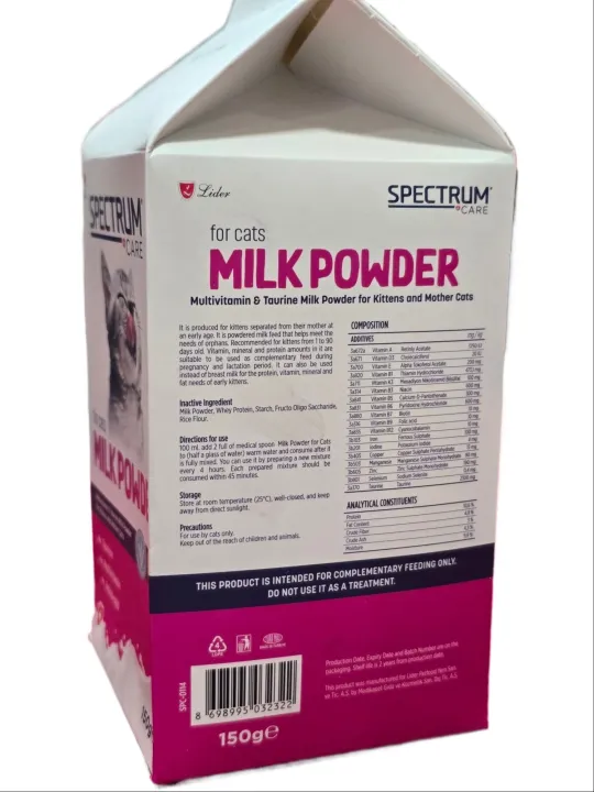 Spectrum%20Care%20Milk%20Powder%20For%20Cats,%20Specifically%20%20Multivitamin%20And%20Taurine%20Milk%20Powder%20For%20Kittens%20And%20Mother%20Cats%20-%20Image%206
