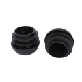 FORIDE 6 Pcs 25mm Dia Plastic Round Tube Inserts End Blanking Caps Black. 