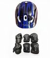 Kids Cycle Helmet with Knee and Elbow Pads and Wrist Guard Set. 