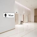 Self Adhesive Man Door Sign Sticker for Office / Restaurant / Hotel & More. 