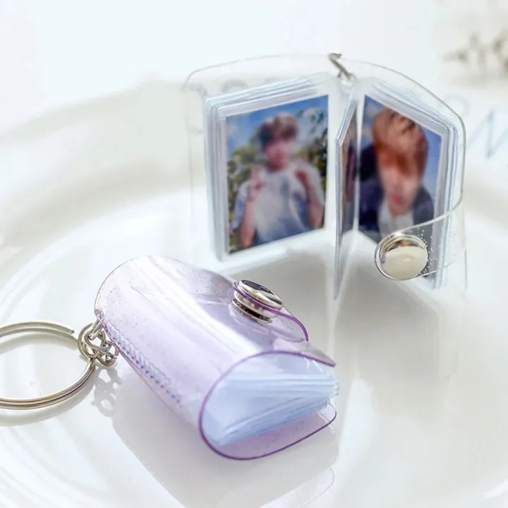 Transparent%20Jelly%20Color%2016%20Pockets%20Card%20Stock%202%20Inch%20Photos%20Holder%20Keychain%20Photo%20Card%20Holder%20Mini%20Photo%20Album%20Binders%20Albums%20-%20Image%206