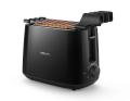 PHILIPS Daily Collection 830W 2 Slice Pop-Up Toaster with Integrated Bun Rack HD2582/00 (White/Black). 