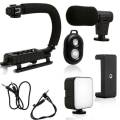 Video Making Kit AY-49U Vlogging Camera With Mic Tripod Kit, For Photography, Mobile. 