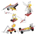 Mechanix ROBOTIX-3 | Motorized Engineering System For Creative Kids | Age 8+ | 8 Models | DIY STEM Toys | Metal Construction Set For Boys and Girls. 