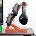 Suitable for / Game Controller Bracket, Headphone Headset Bracket, Solid Wood Bracket, Three-Layer Storage. 