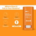 The Derma Co Hyaluronic Sunscreen Stick with SPF 60 & PA++++ For Easy Reapplication - 20g. 