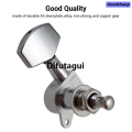 Difutagui 6pcs Sealed Guitar String Pegs Locking Tuners 3L3R Tuning Pegs SPortable New style tring Tuner Acoustic Guitar Tuner Machine Head Knob 3Left 3Right. 