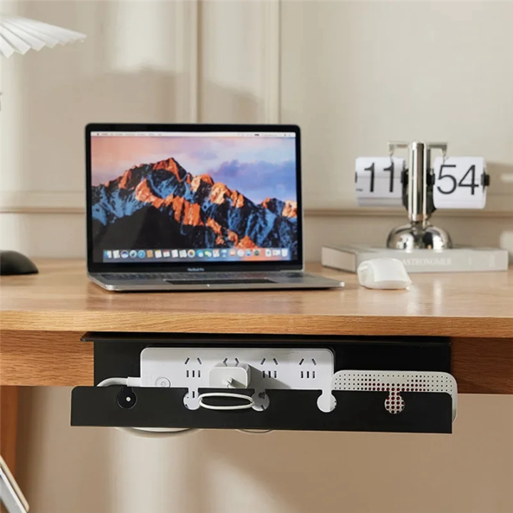 Cable%20Holder%20Under%20the%20Table,%20Manage%20Board%20Wires,%20Computer%20Desk%20Socket%20Fixing%20Without%20Punching,%20Storage%20Rack%20White%20-%20Image%202