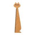 Wood Animal Ruler School Supplies Drawing Gift Cartoon Cat Ruler Stationery Ruler Wooden Ruler for Girls Boys Kids Children. 