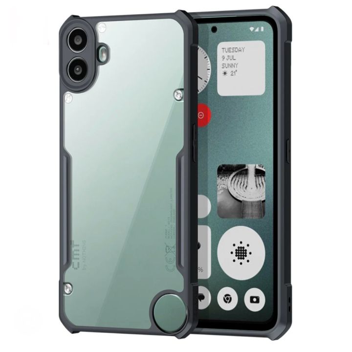 Nothing CMF Phone 1 Clear Transparent Case with Bumper Cover, Non-Yellowing Protection