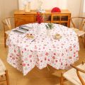 Portable Thickened Chinese New Year Table Cloth PEVA Oil-proof Tablecloth Waterproof Table Cover Home Decoration. 