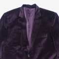 Dark Purple Velvet Fashion Suit Blazer For Men. 