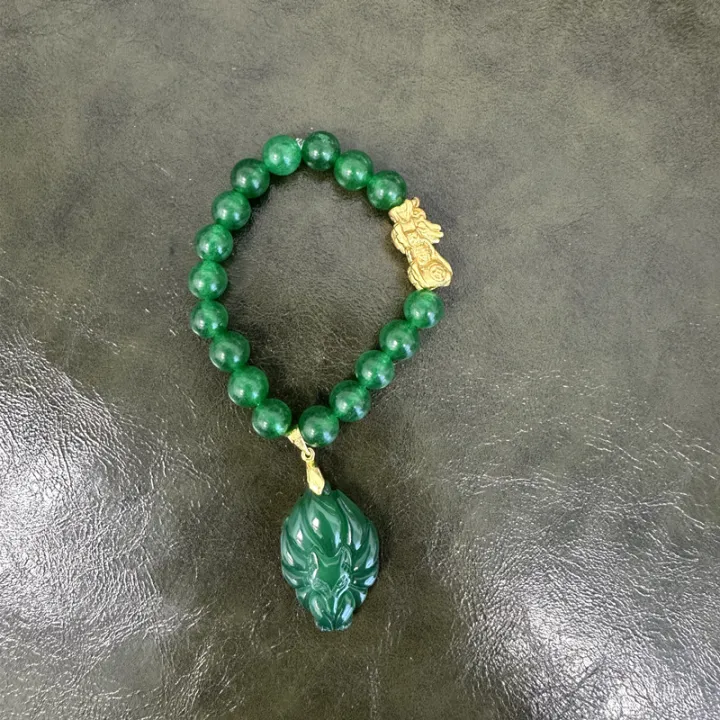 Blessed%20Nine%20Tailed%20Fox%20Original%20Jade%20Stone%20With%20Pixiu%20Piyao%20Lucky%20Charm%20Bracelet%20Attract%20Money%20Wealth%20Fortune%20and%20Love%20Cleansed%20-%20Image%208