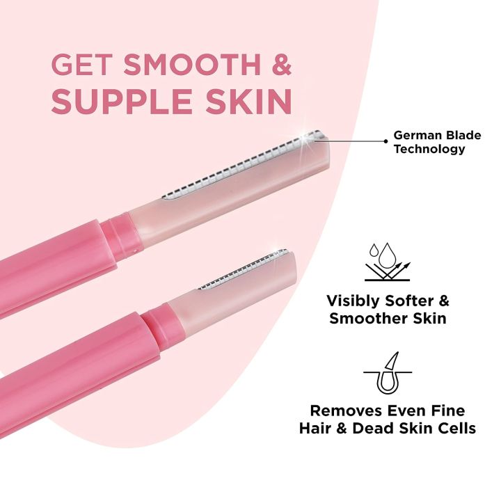 FURR%20by%20Pee%20Safe%20Dual%20Head%20Face%20Razor%20for%20Women%20%E2%80%93%20Facial%20Hair%20Removal%20&%20Eyebrow%20Shaping%20%7C%203%20Razors%20-%20Image%202