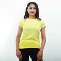Labels Yellow Polyester Keyhole Top For Women LA T 0013-0016. 