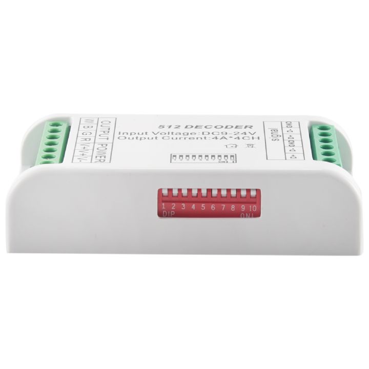 Mini 4 Channel DMX RGBW Decoder 16A RGB RGBW Strip Controller | Daraz ...
