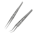 Stainless Steel Precision Industrial Tweezers Anti-Static Magnetic Stainless Steel Tweezers Kit for Electronics Soldering Maintenance. 