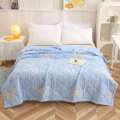 Water Washed Cotton Quilt Thin Core Cool Blanket Double Quilts Air Conditioning Sheet Bed Summer. 
